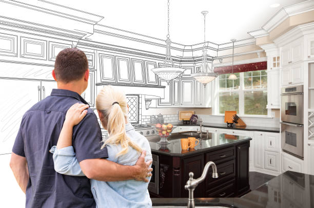 Custom kitchen cabinets installed in a Henderson home